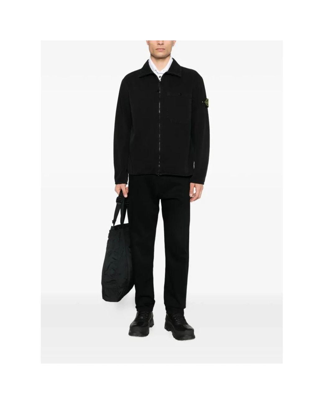 Stone Island Black Light Jackets for men