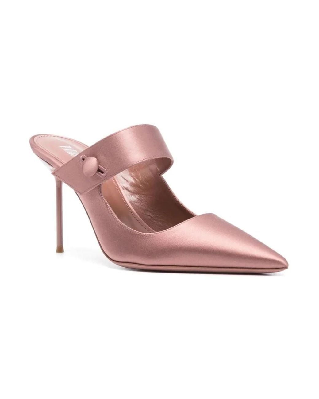 Paris Texas Pink Heeled Mules