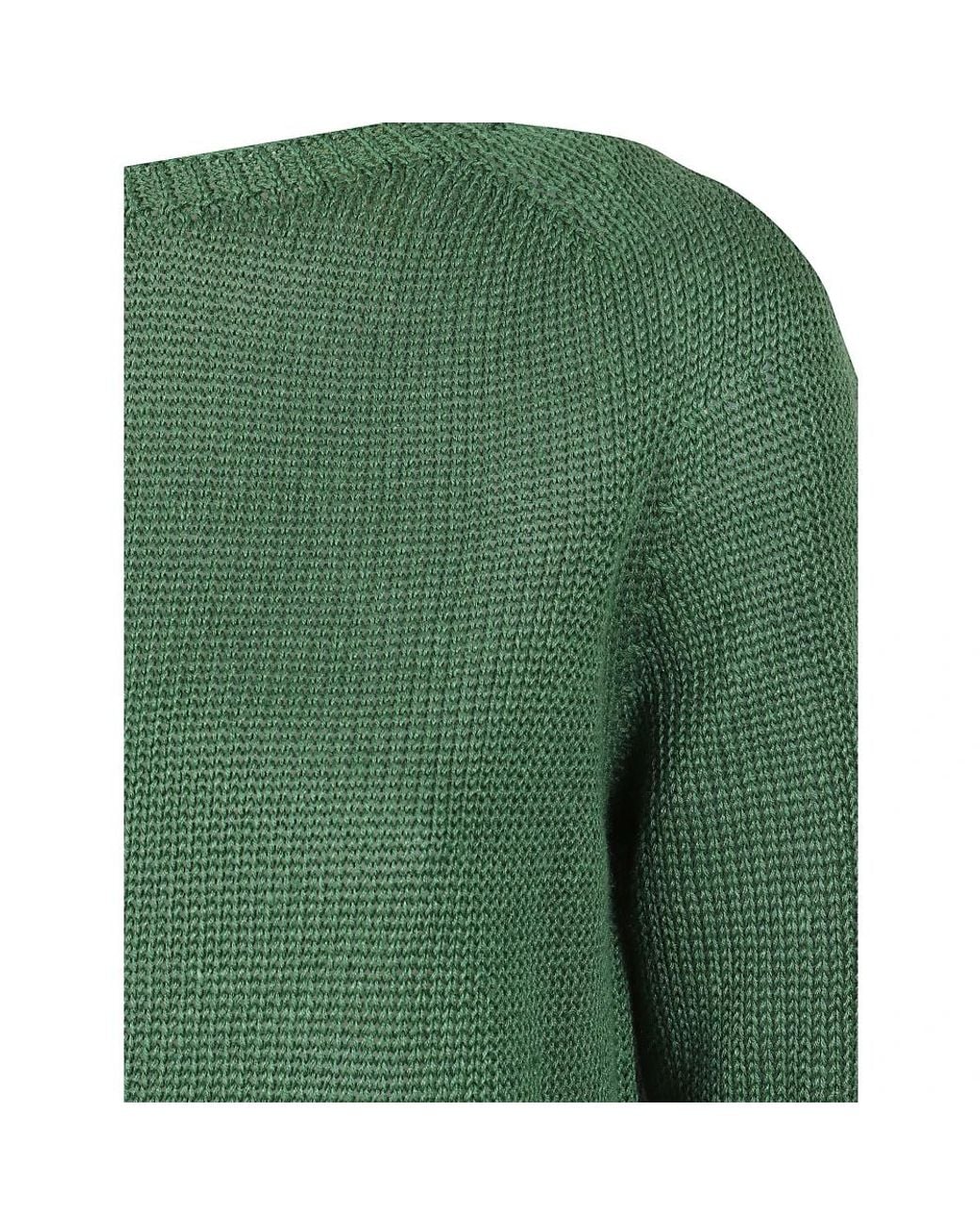 Max Mara Green Round-Neck Knitwear
