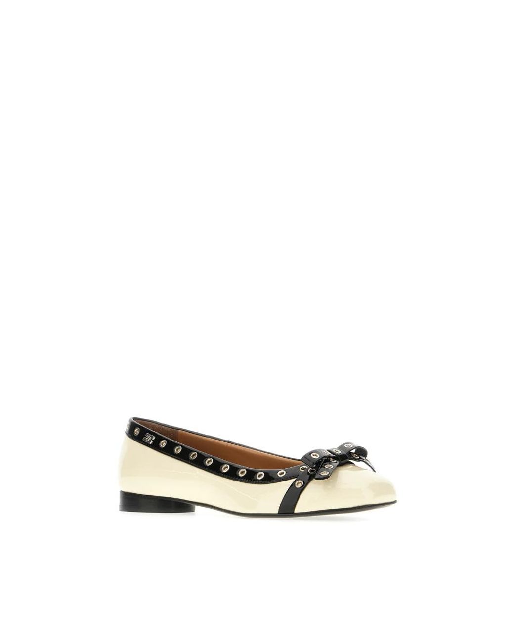 Ganni Natural Ballerina Shoes