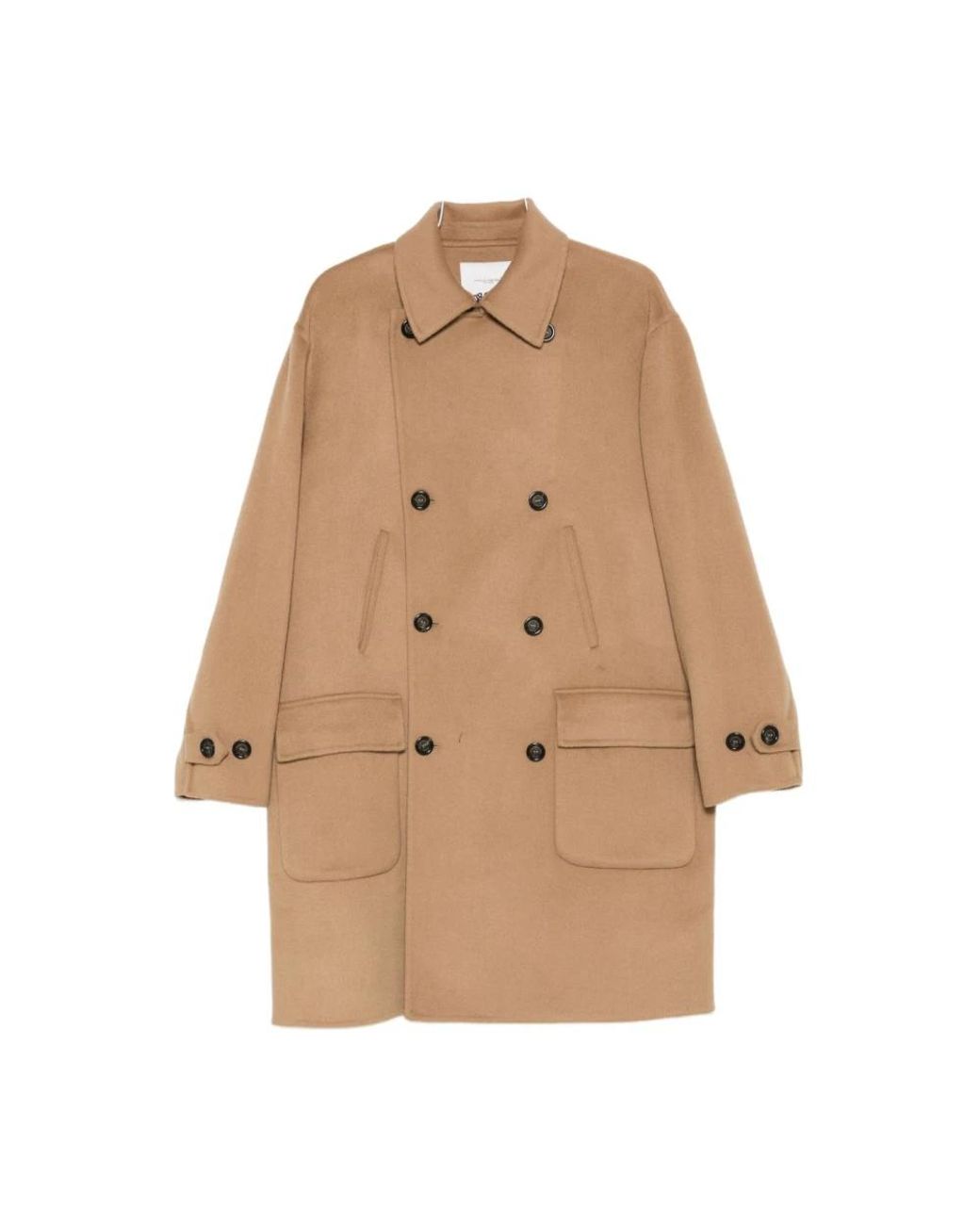Paolo Pecora Natural Double-Breasted Coats for men
