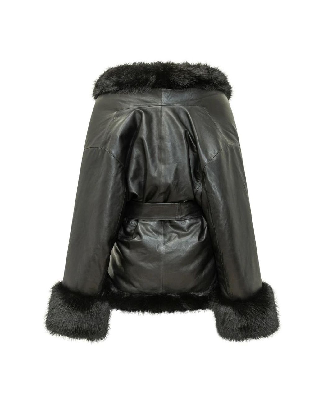 ROTATE BIRGER CHRISTENSEN Black Leather Jackets