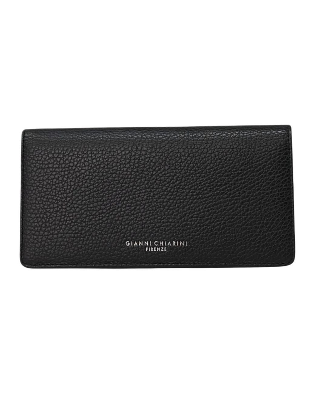 Gianni Chiarini Black Wallets Grain