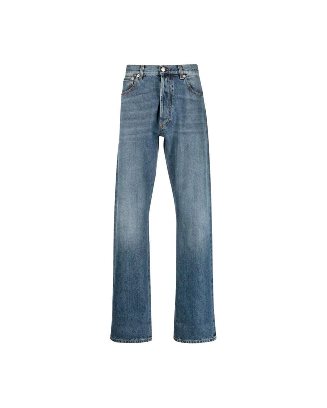McQueen Blue Straight Fit Jeans