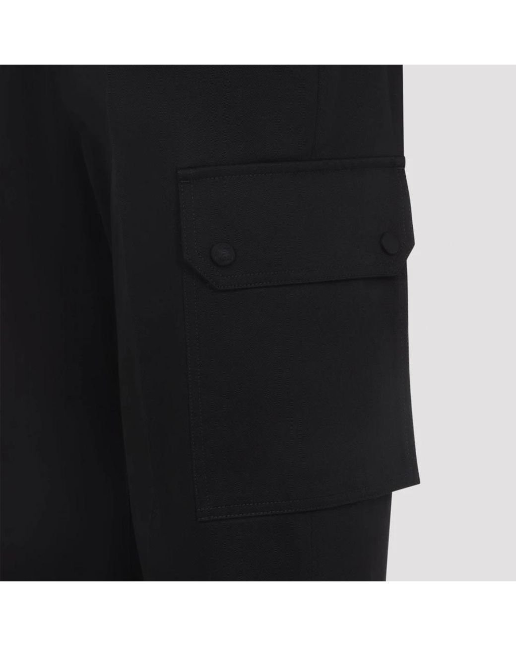 Straight Trousers Givenchy de hombre de color Black