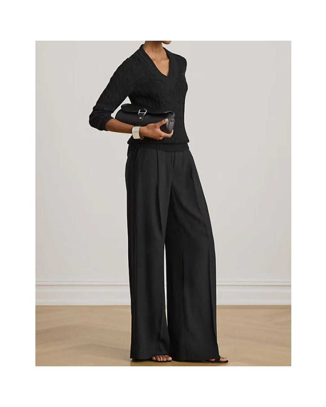 Ralph Lauren Black Wide Trousers