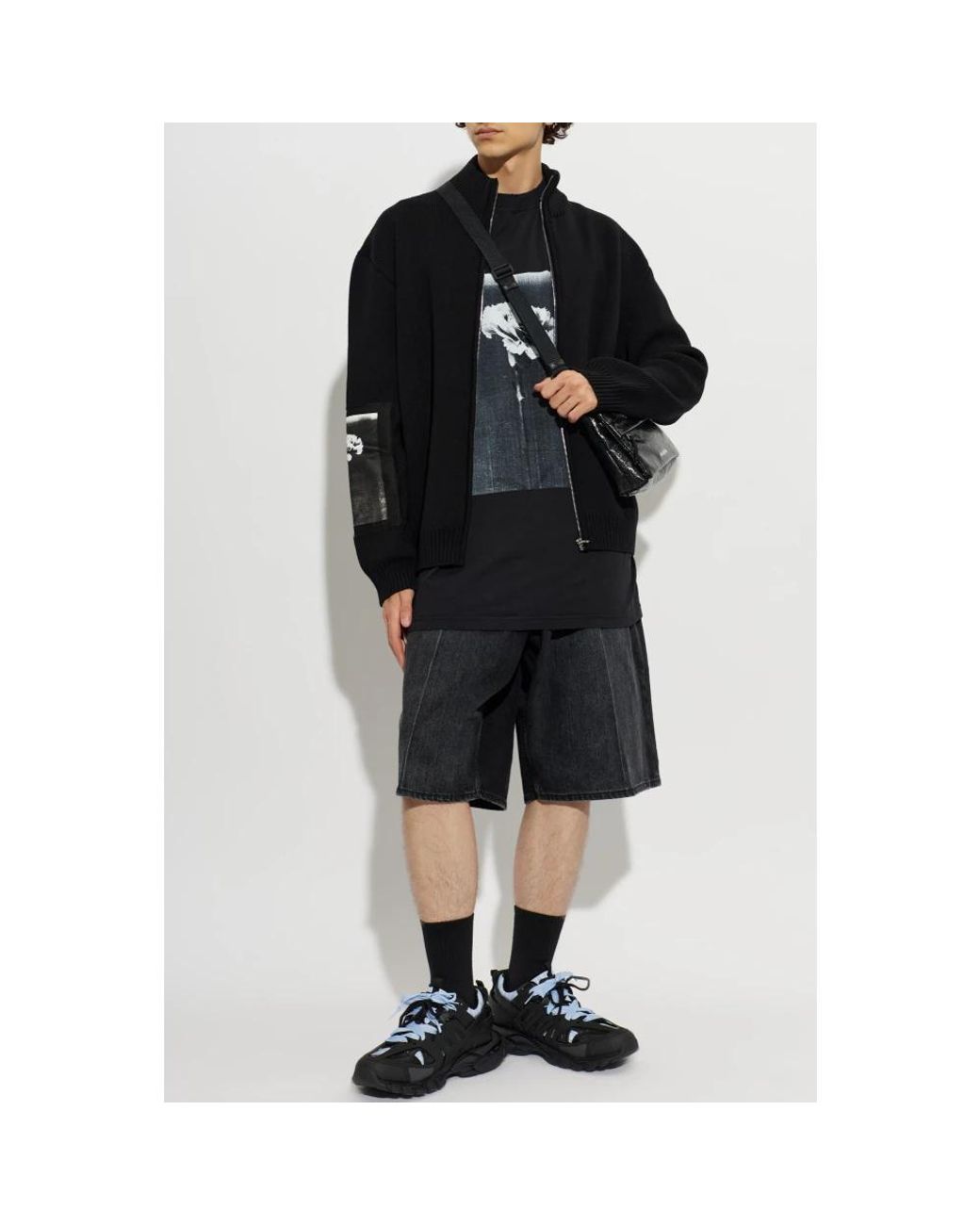 Cardigans Balenciaga de hombre de color Black