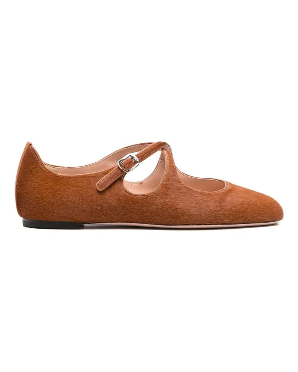 Bally Brown Ballerina Shoes