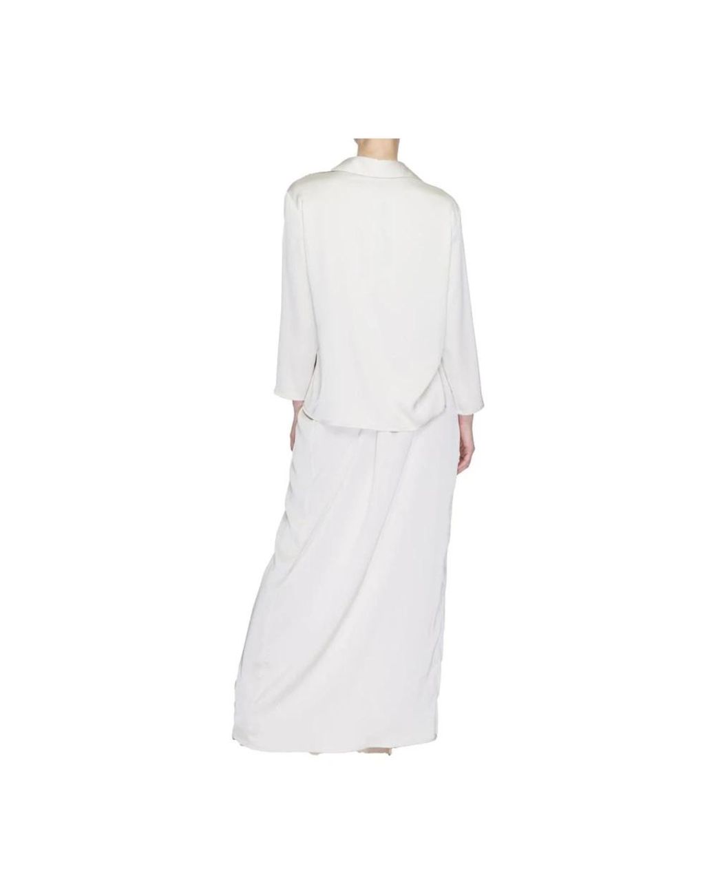 Sandro Ferrone White Wrap Dresses