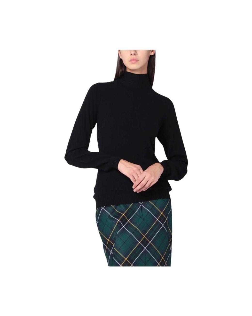 Moschino Black Schwarzer Wollpullover