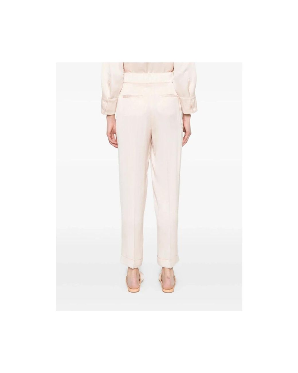 Peserico Pink Wide Trousers
