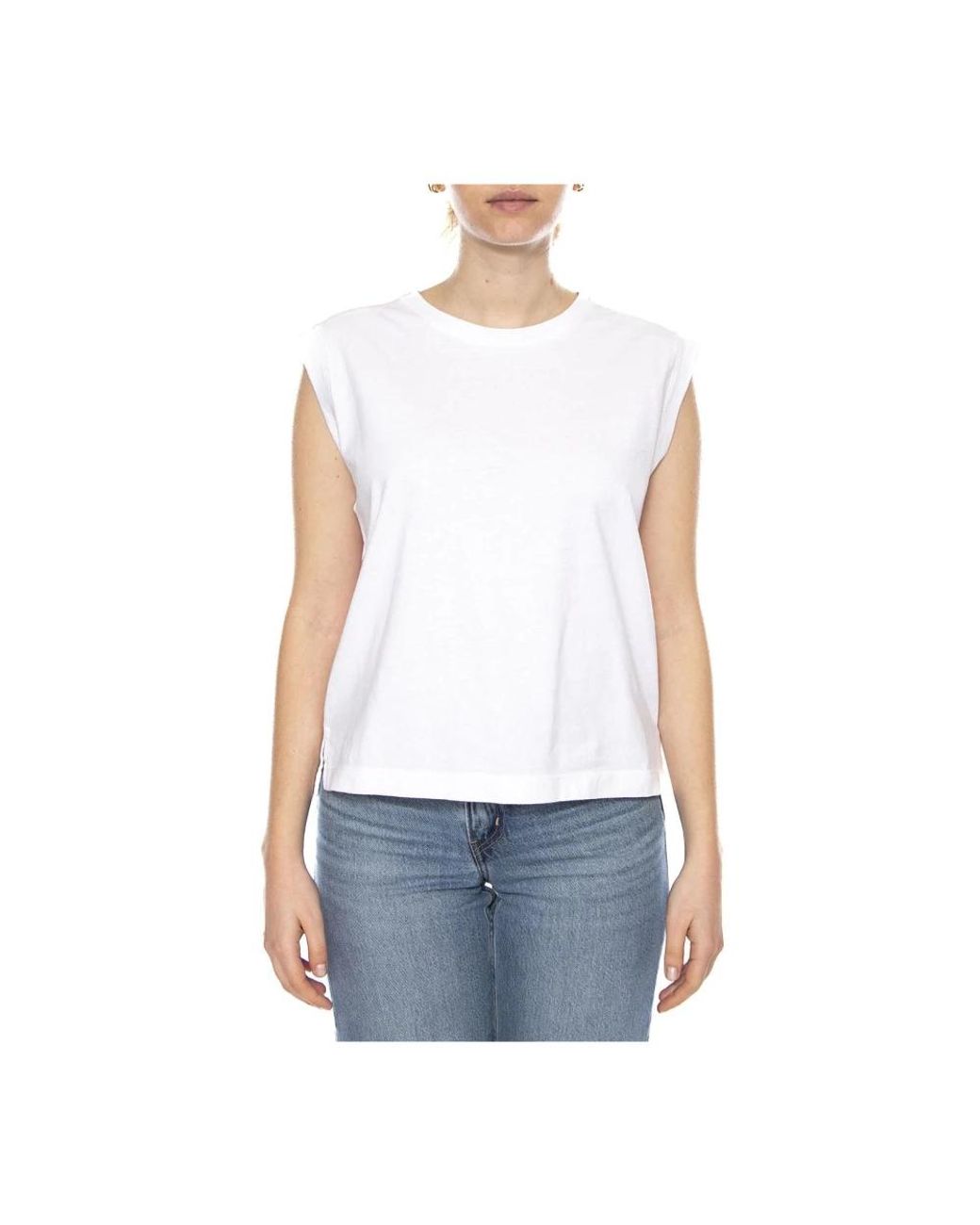 Sleeveless Tops Levi's de color White