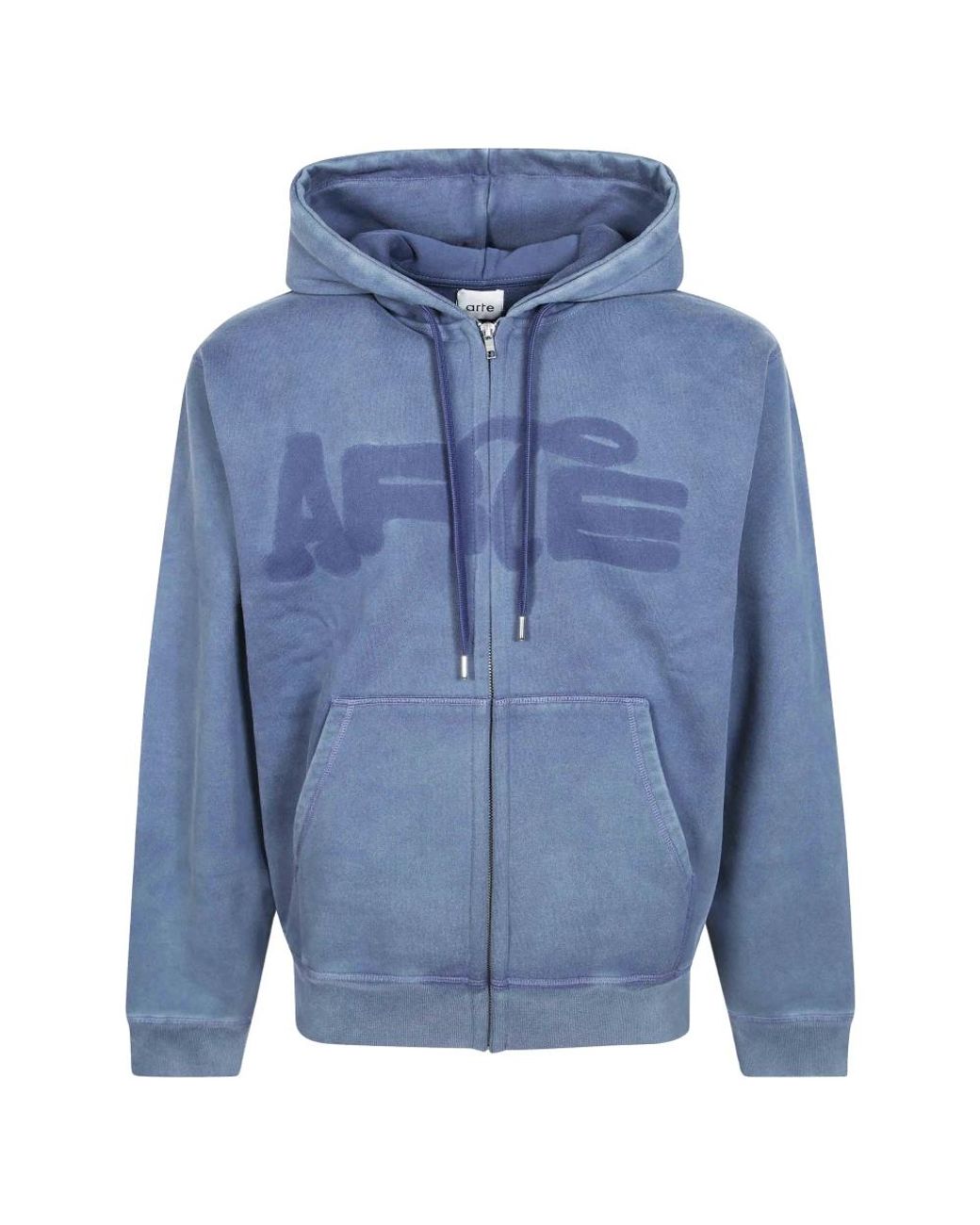 Arte' Blue Zip-Throughs for men