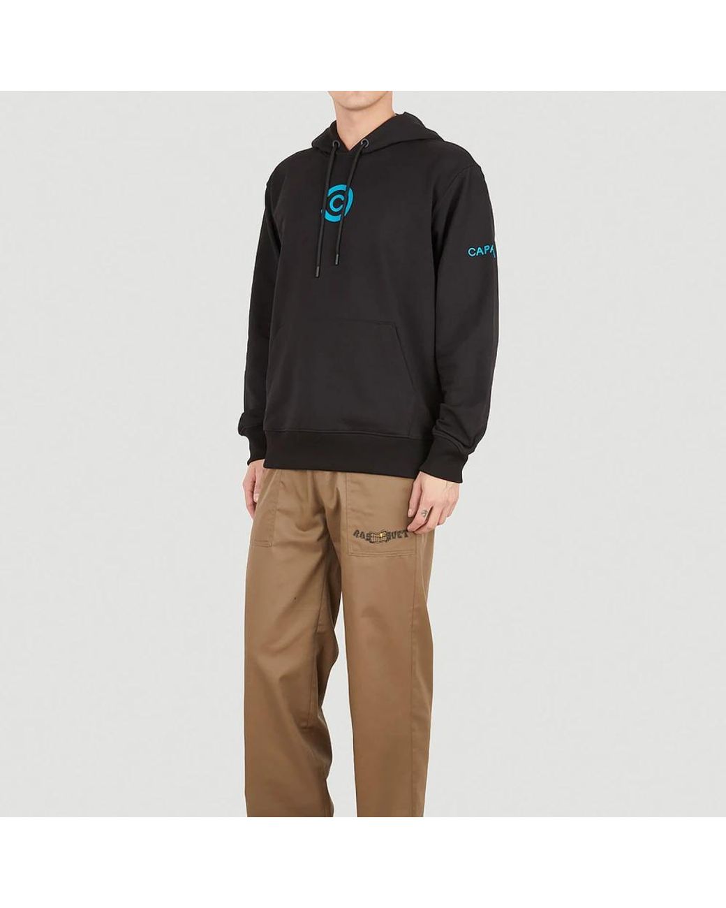 CAPASA MILANO Black Hoodies for men