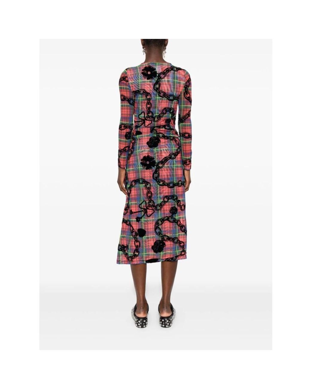 Chopova Lowena Red Midi Dresses