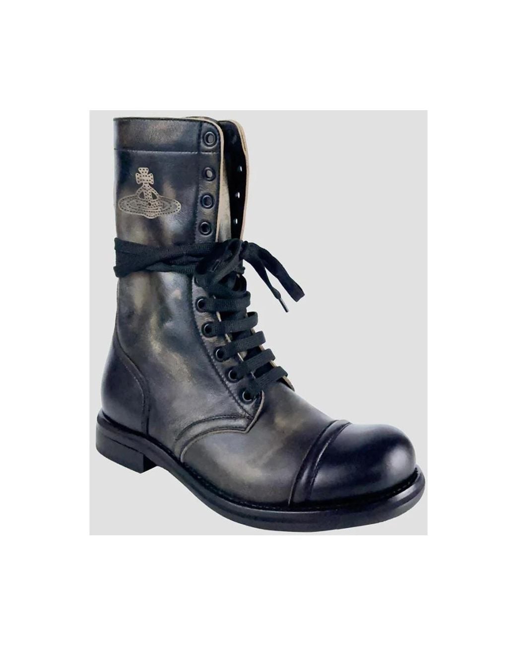 Vivienne Westwood Blue Lace-Up Boots