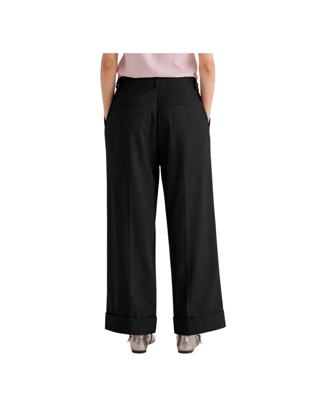 MEIMEIJ Black Wide Trousers