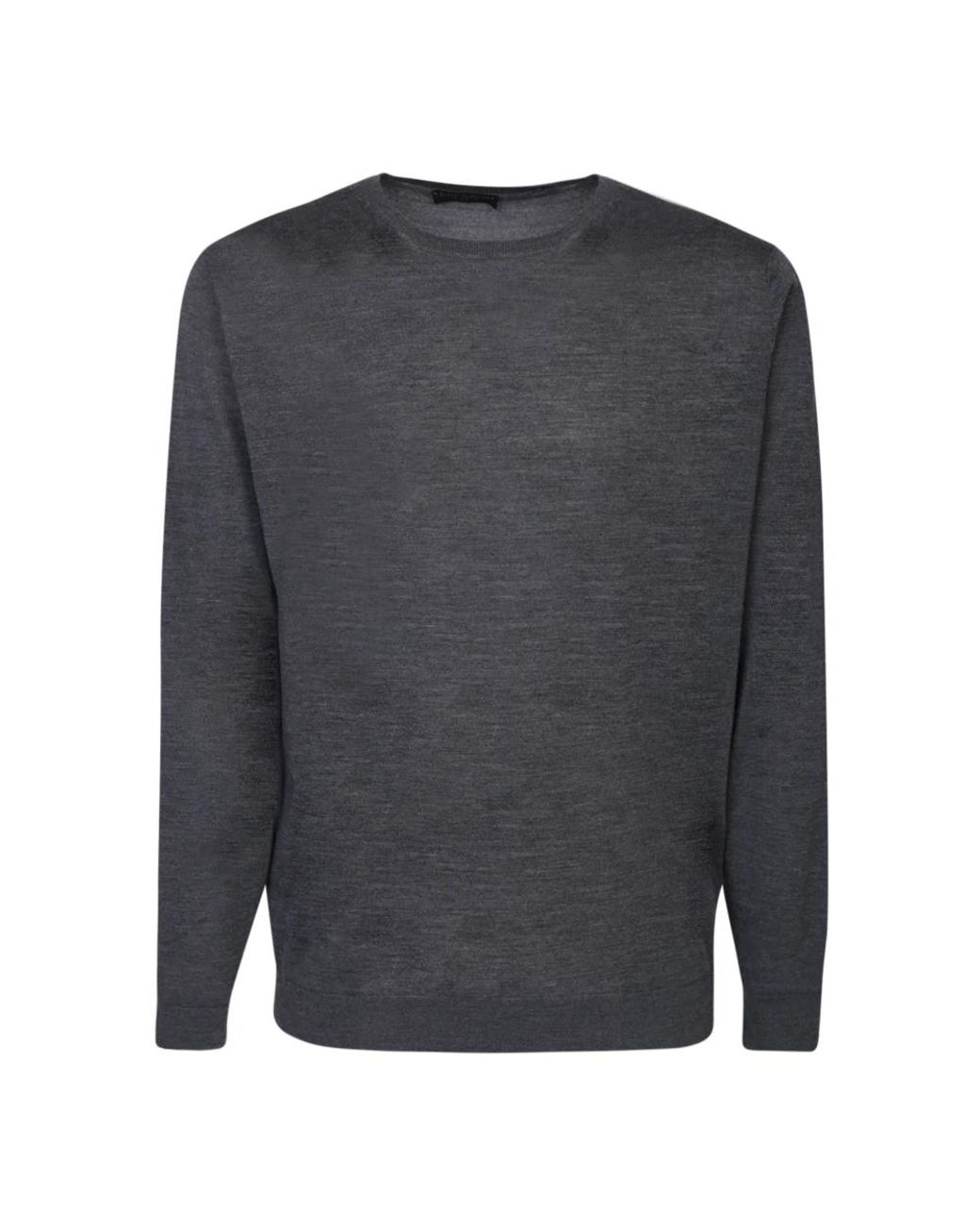 Dell'Oglio Gray Round-Neck Knitwear for men