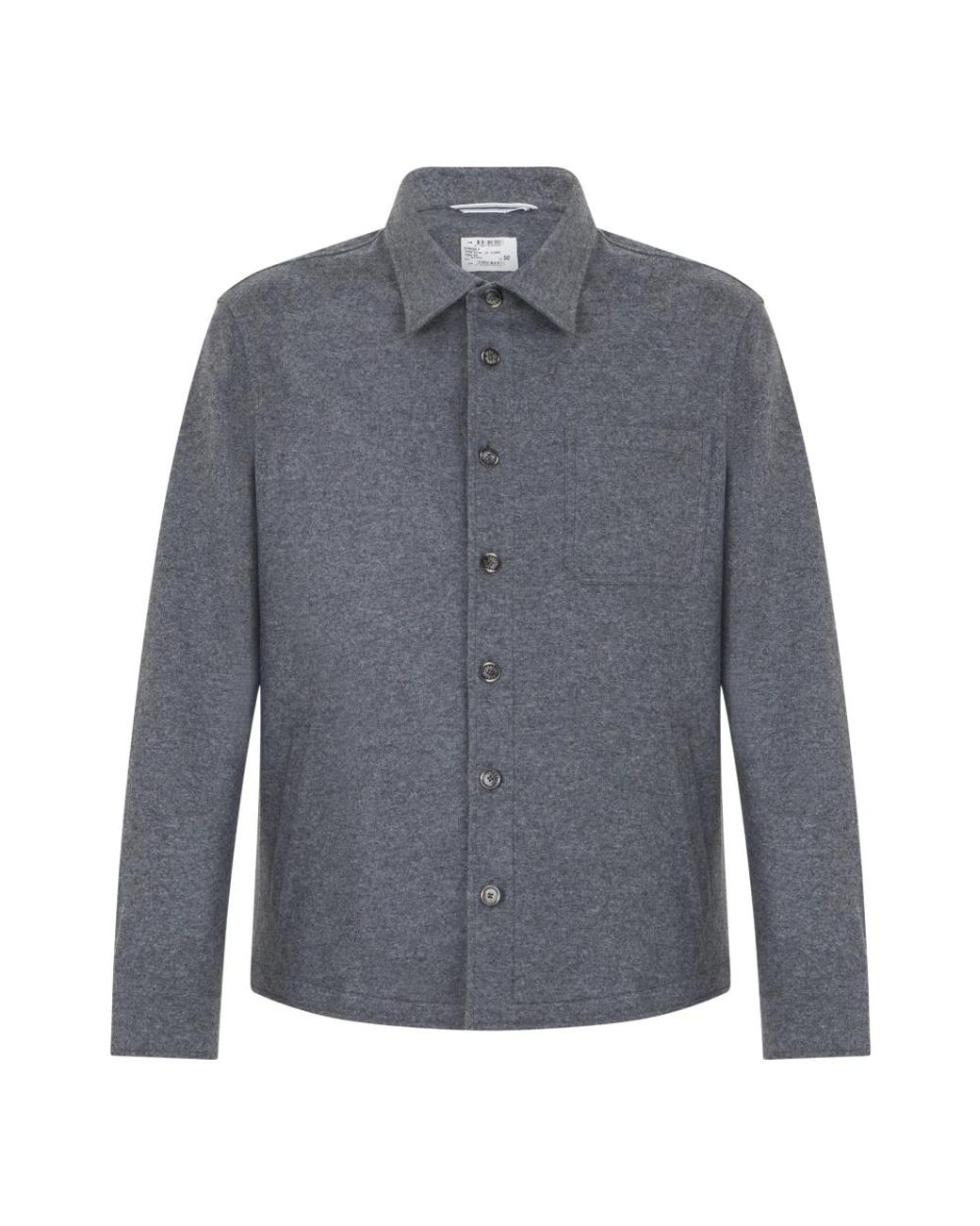 Fedeli Gray Casual Shirts for men