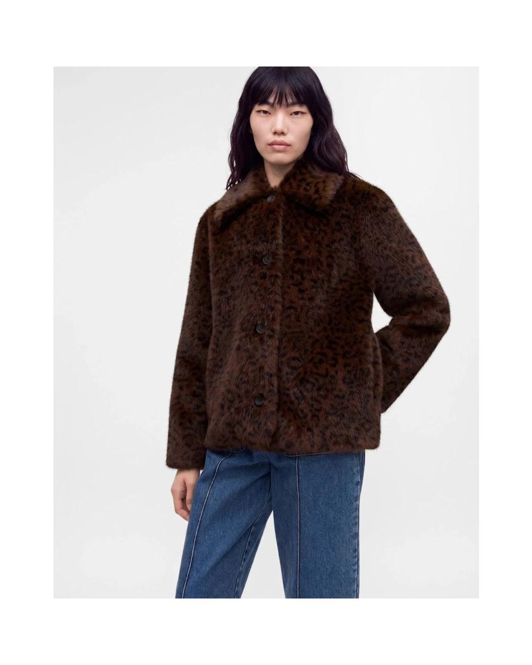 Vanessa Bruno Brown Faux Fur & Shearling Jackets