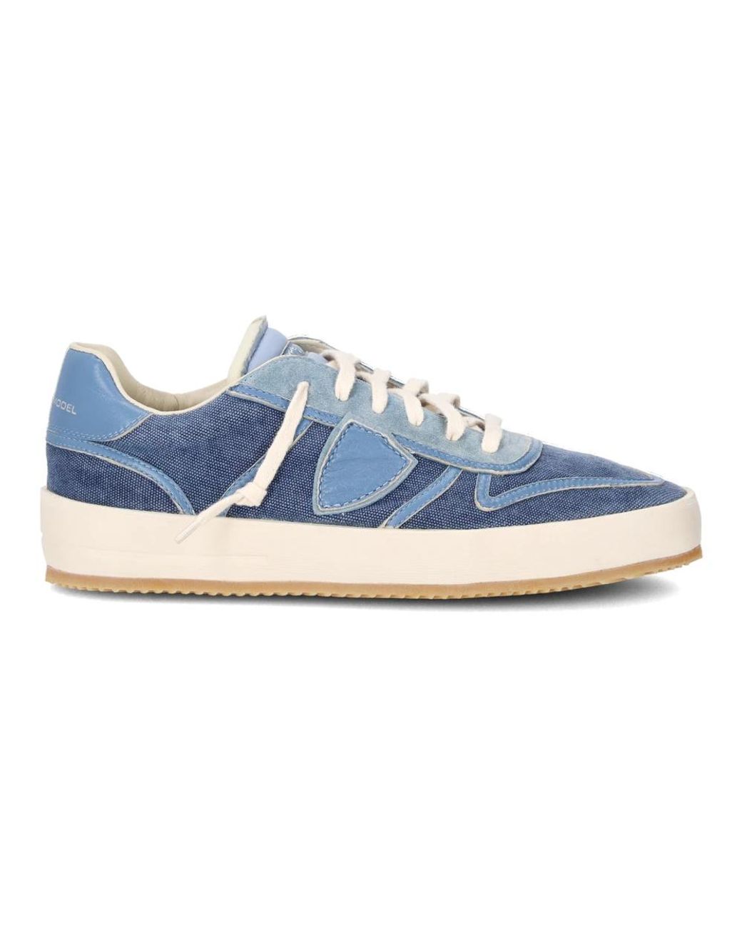 Philippe Model Schoenen ,Blauw ,Katoen Sneakers Nice Tennis in het Blue voor heren