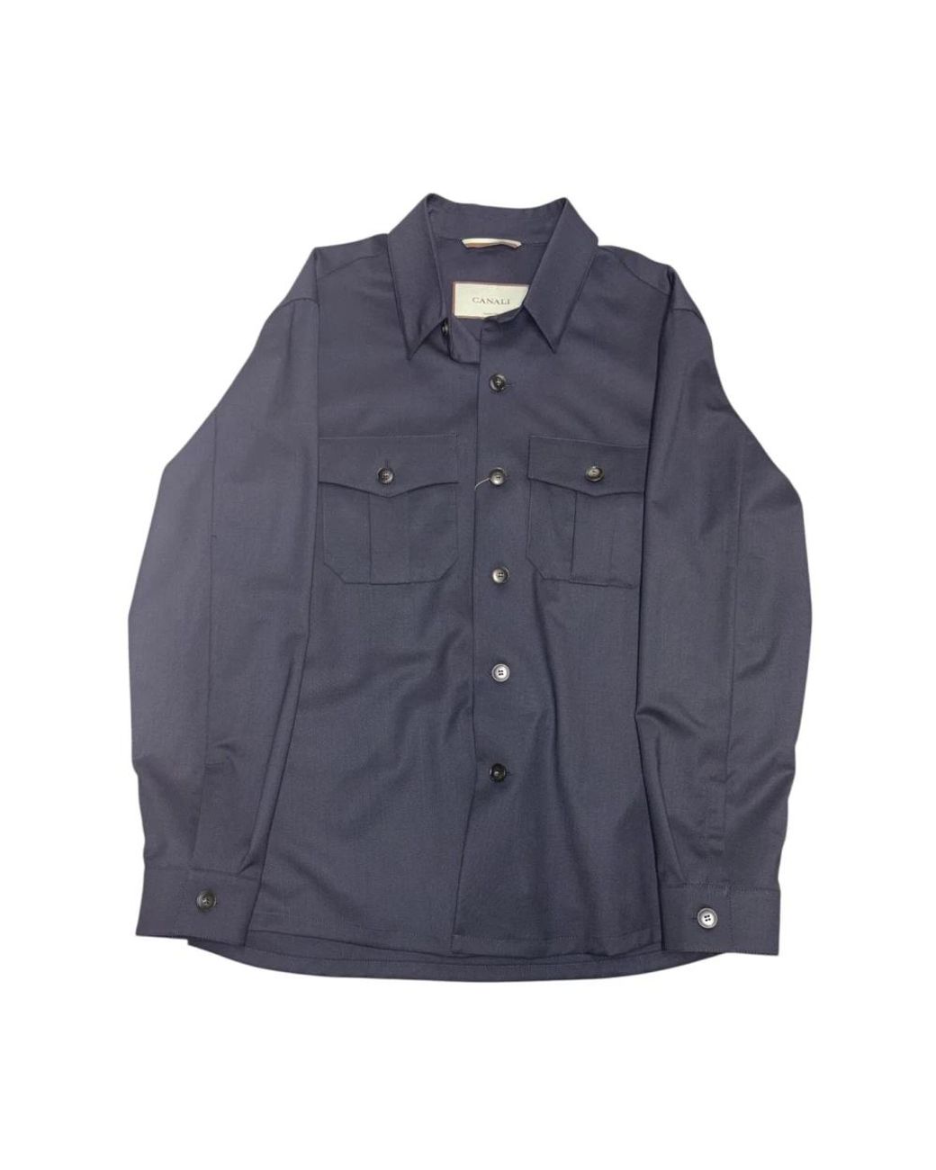 Canali Blue Casual Shirts for men