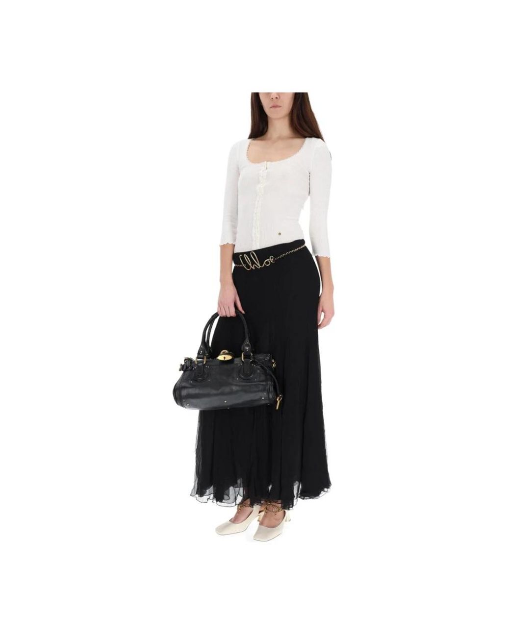 Chloé Black Maxi Skirts