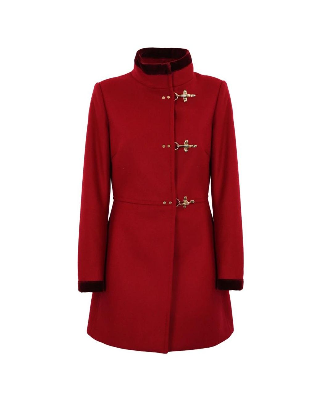 Fay Red Single-Breasted Coats