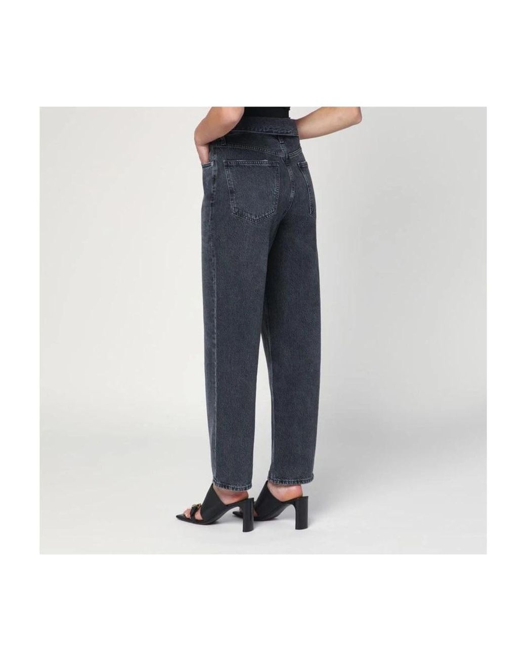 Agolde Blue Straight Fit Jeans