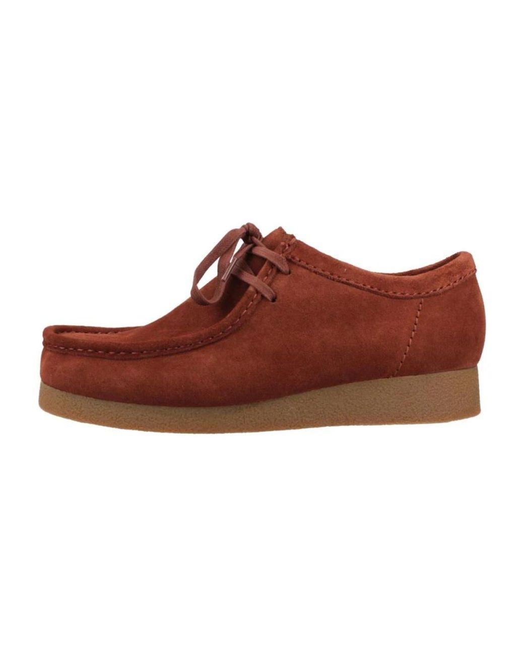Clarks Red Laced Shoes for men