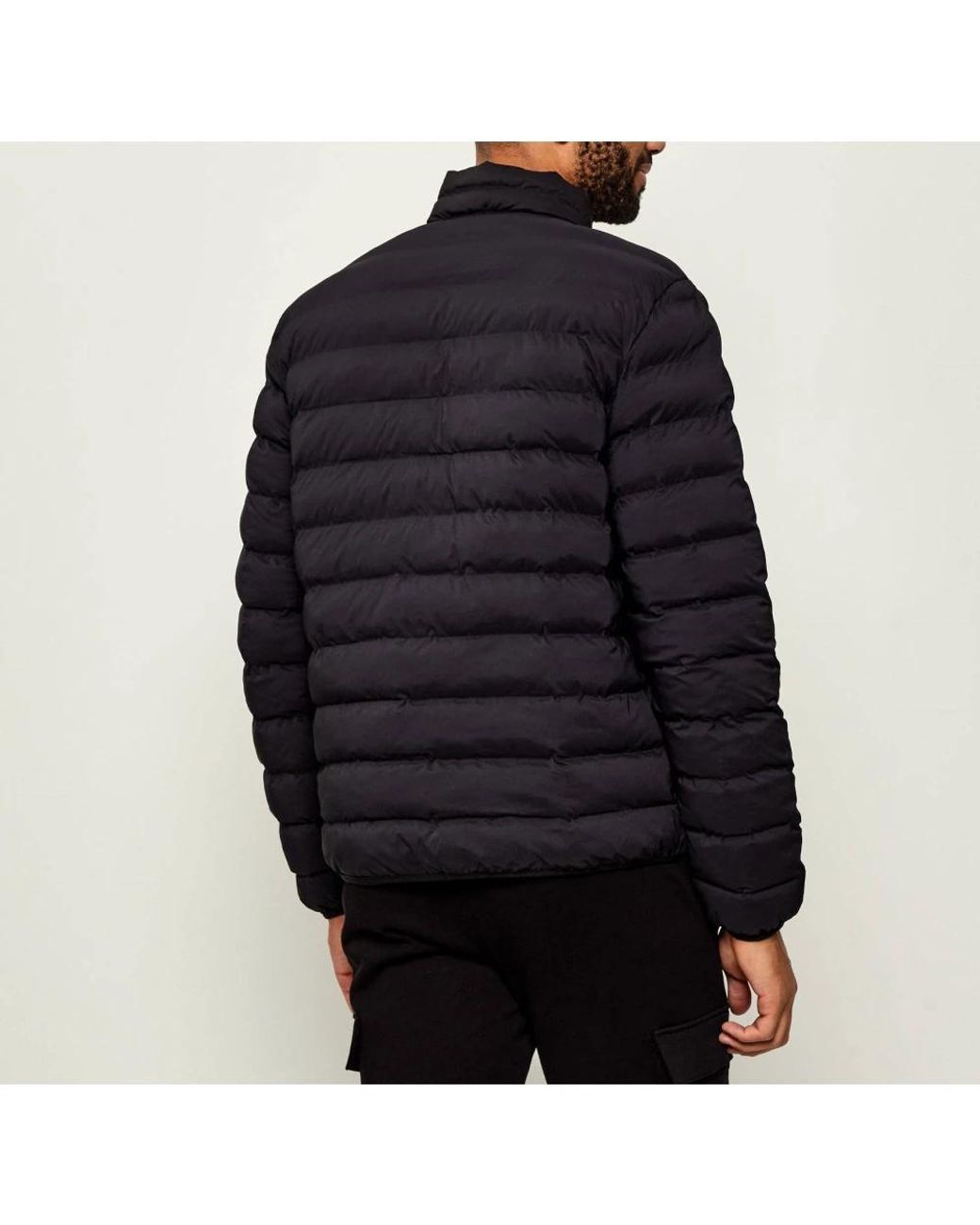 EA7 Black Winter Jackets for men