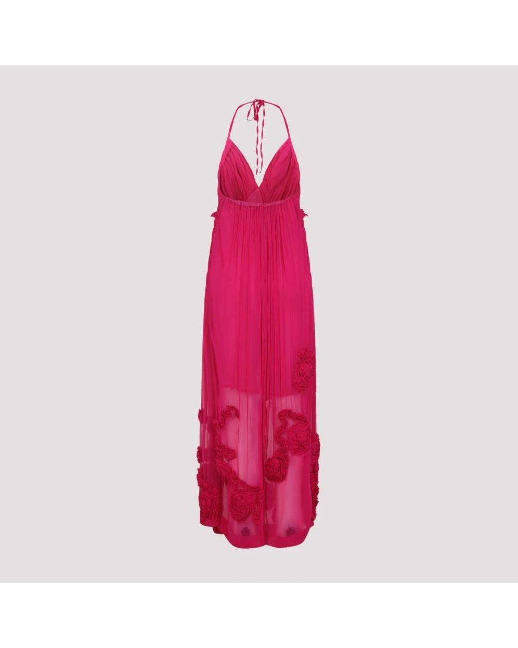Party Dresses Dries Van Noten de color Pink