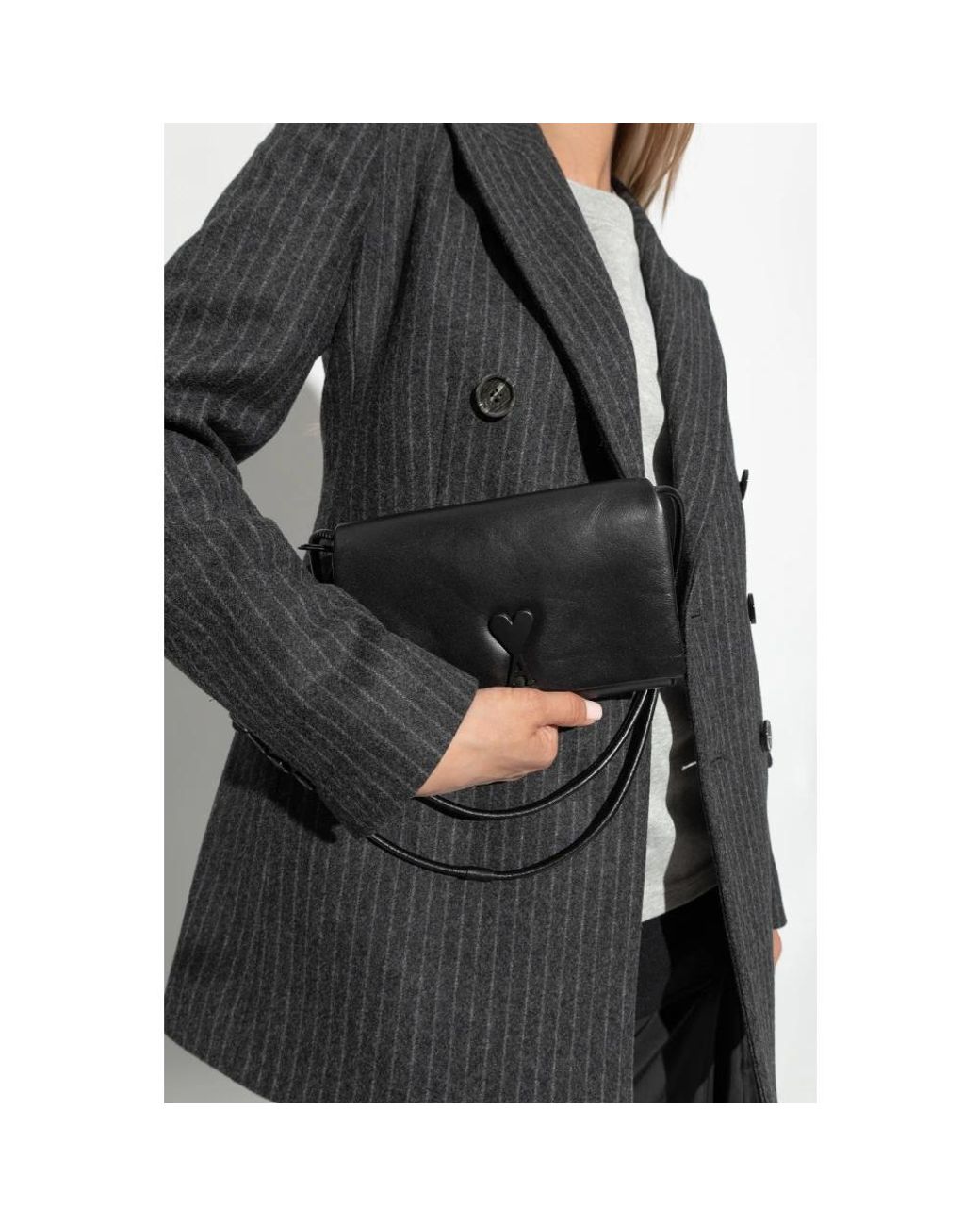 Borsa a tracolla di AMI in Black da Uomo