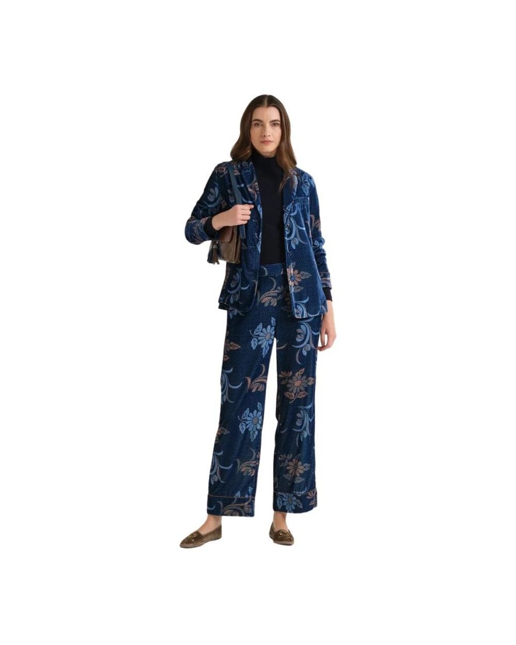 Maliparmi Blue Cropped Trousers