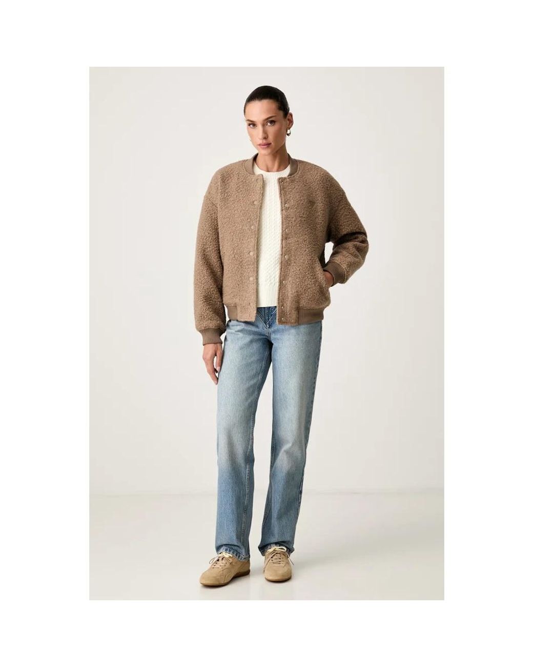 Bomber Jackets Guess en coloris Brown