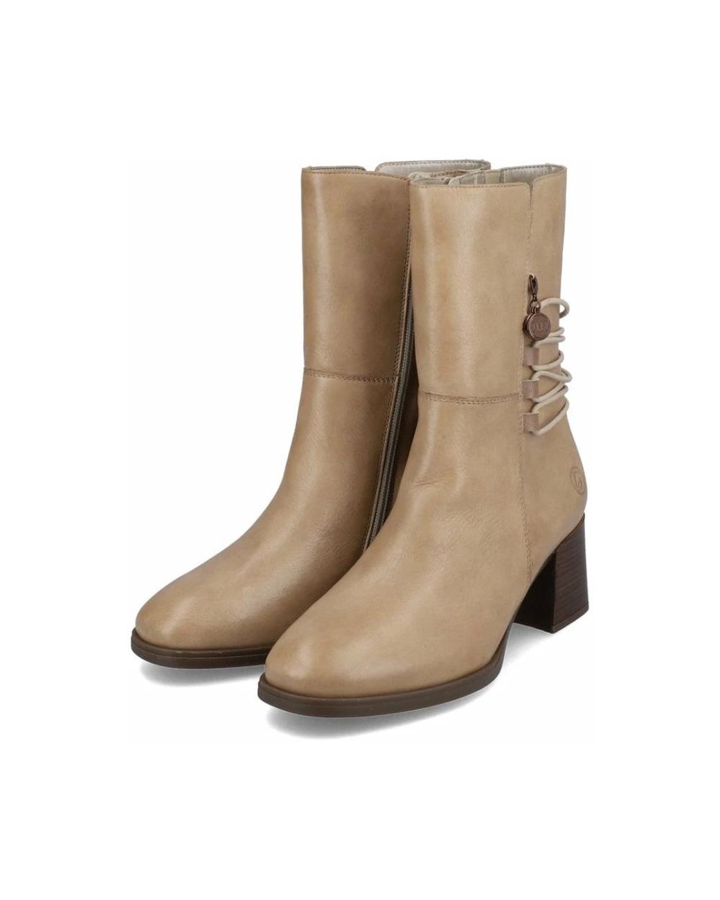 Rieker Natural Stiefelette Mit Absatz