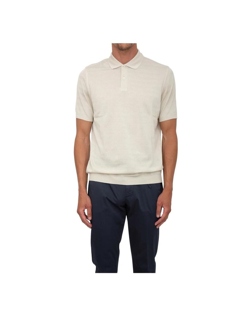 Corneliani Blue Polo Shirts for men
