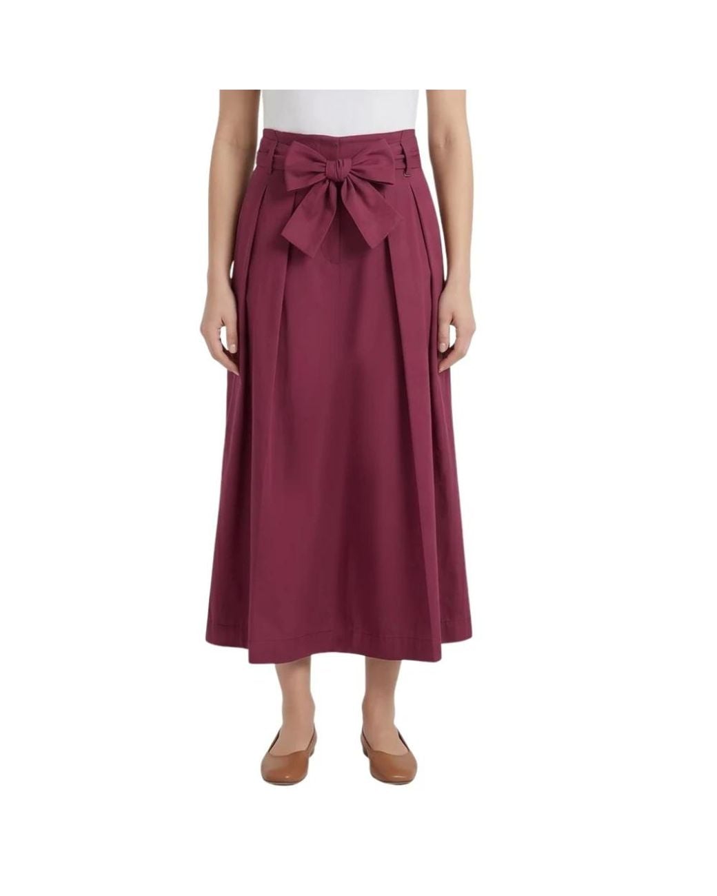 Amélie & Amélie Red Midi Skirts