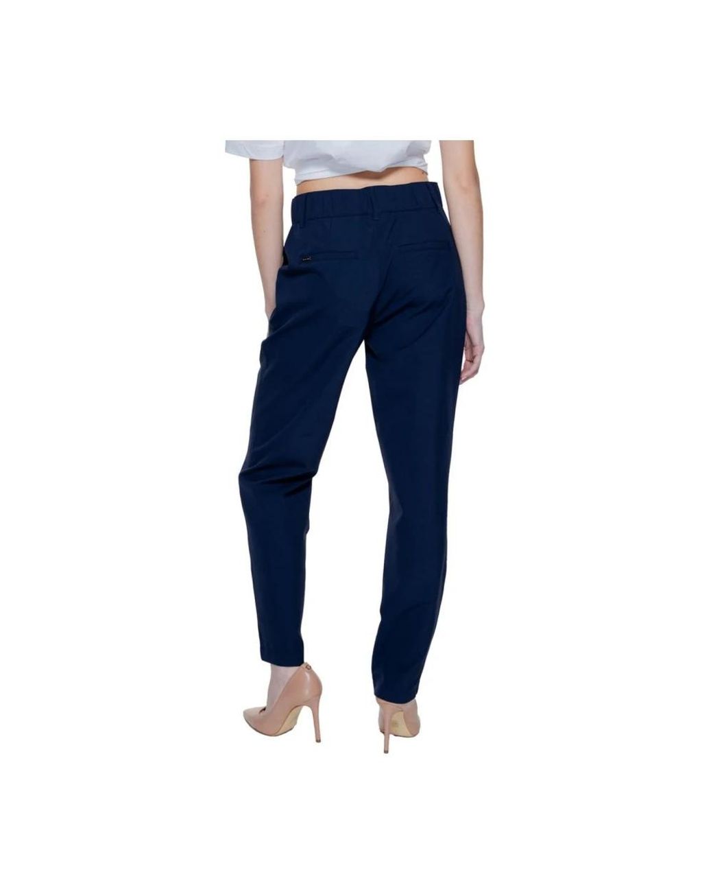 Street One Blue Straight Trousers
