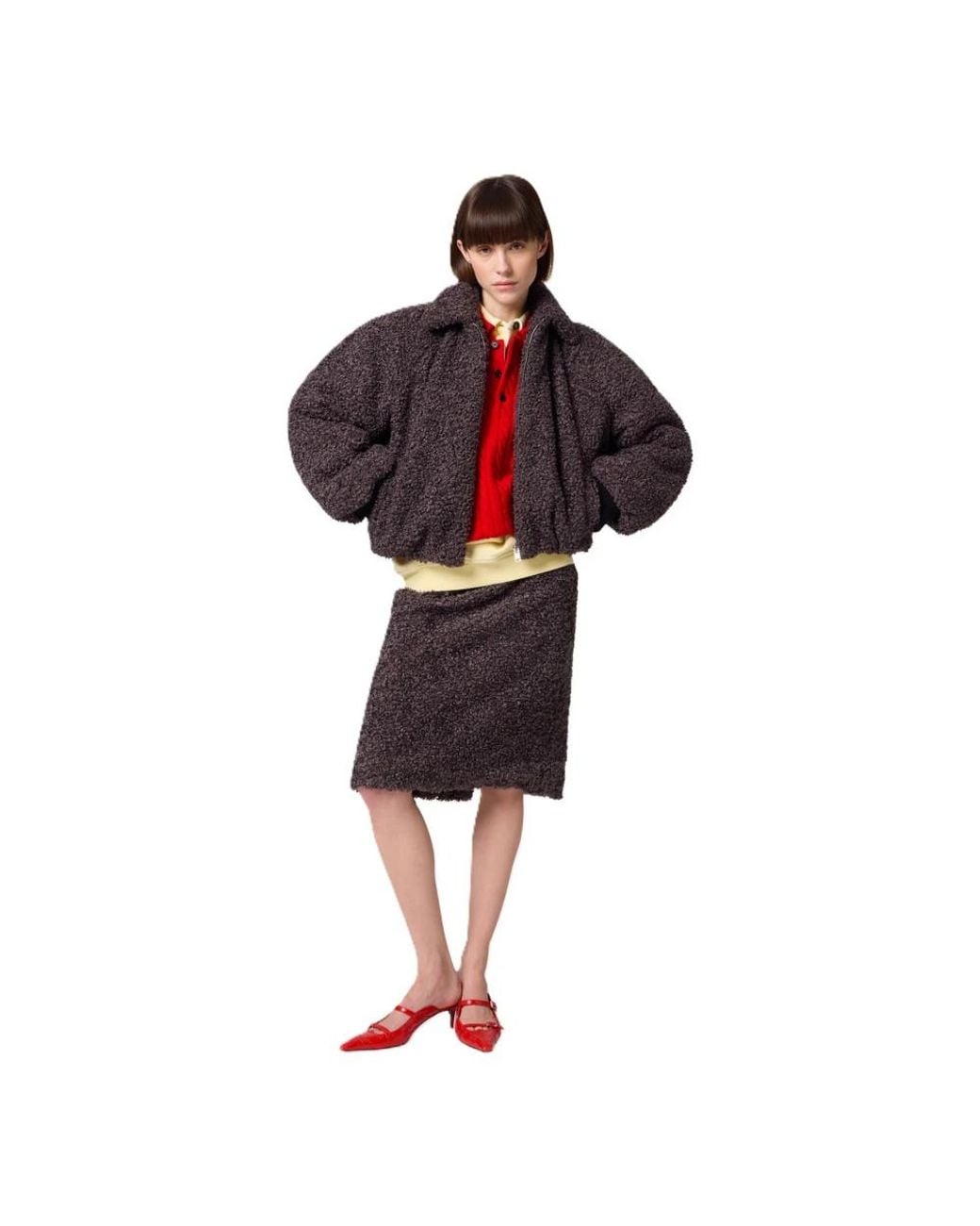 MSGM Black Faux Fur & Shearling Jackets