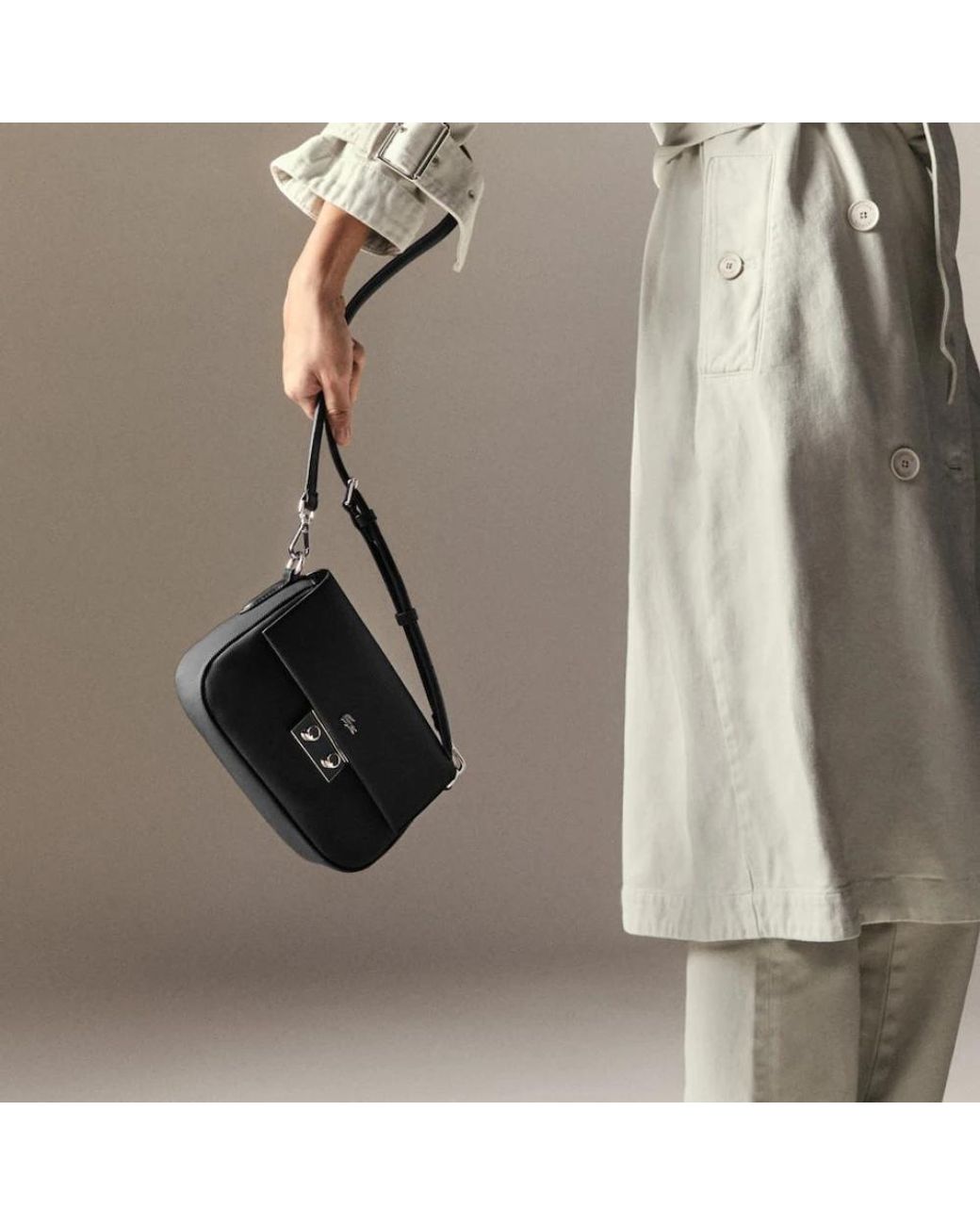 Lacoste Black Cross Body Bags