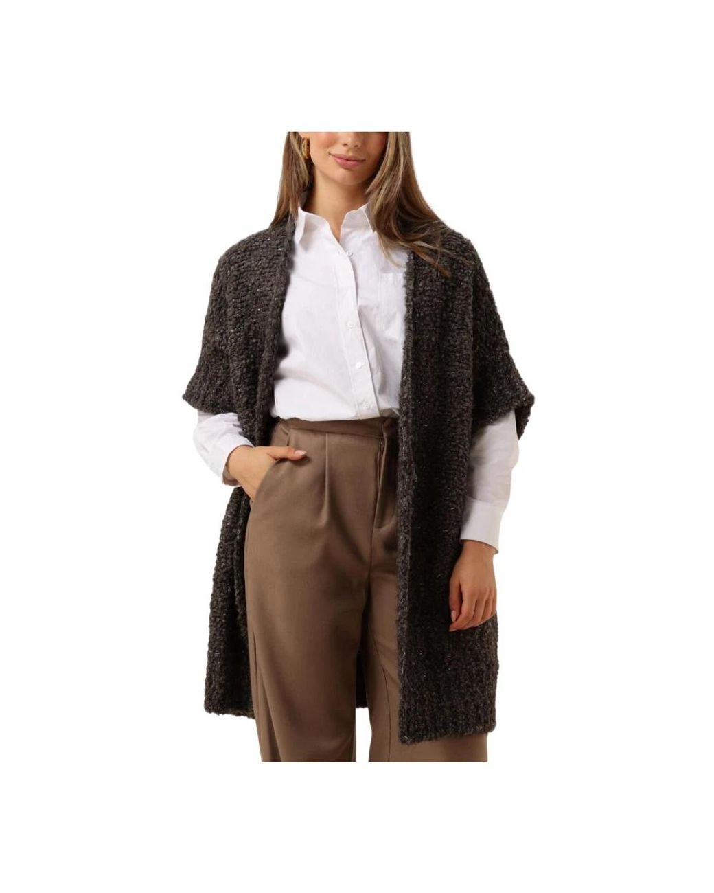 Nukus Truien & Vesten ,Bruin ,Bess Cardigan in het Black