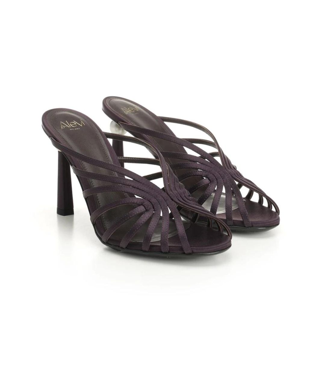 ALEVI Metallic Heeled Mules