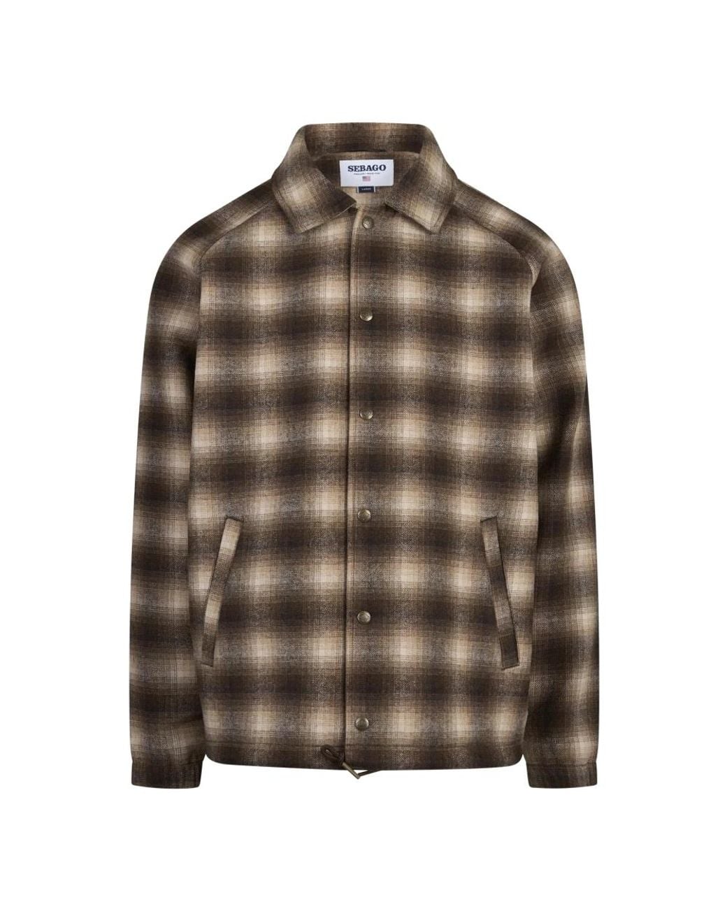 Sebago Tender Woolcheck Jas in het Brown voor heren