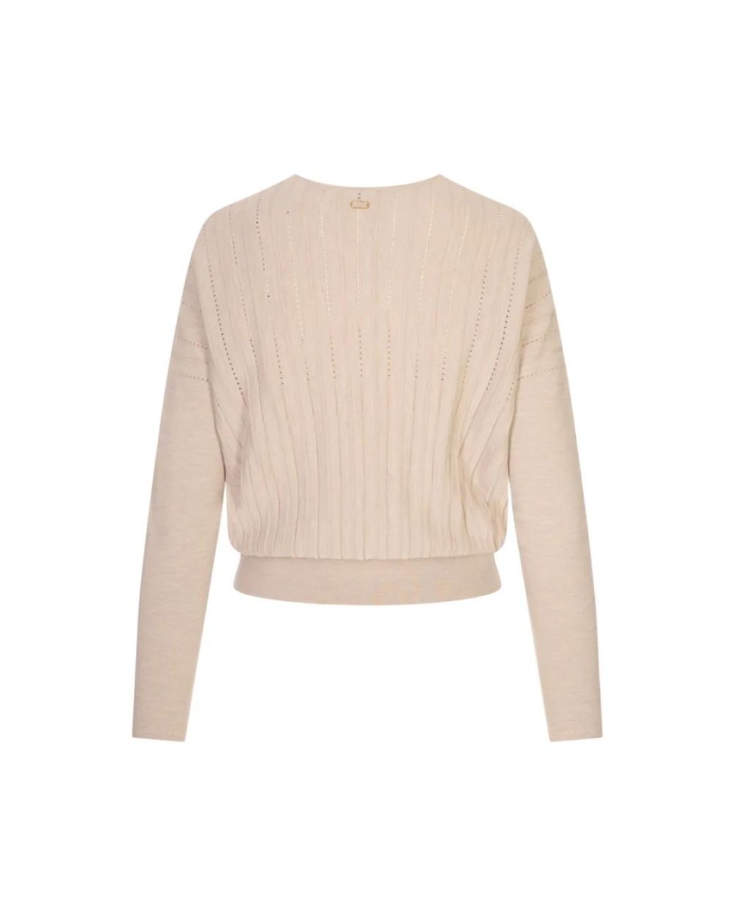 Agnona White Cashmere Knitwear