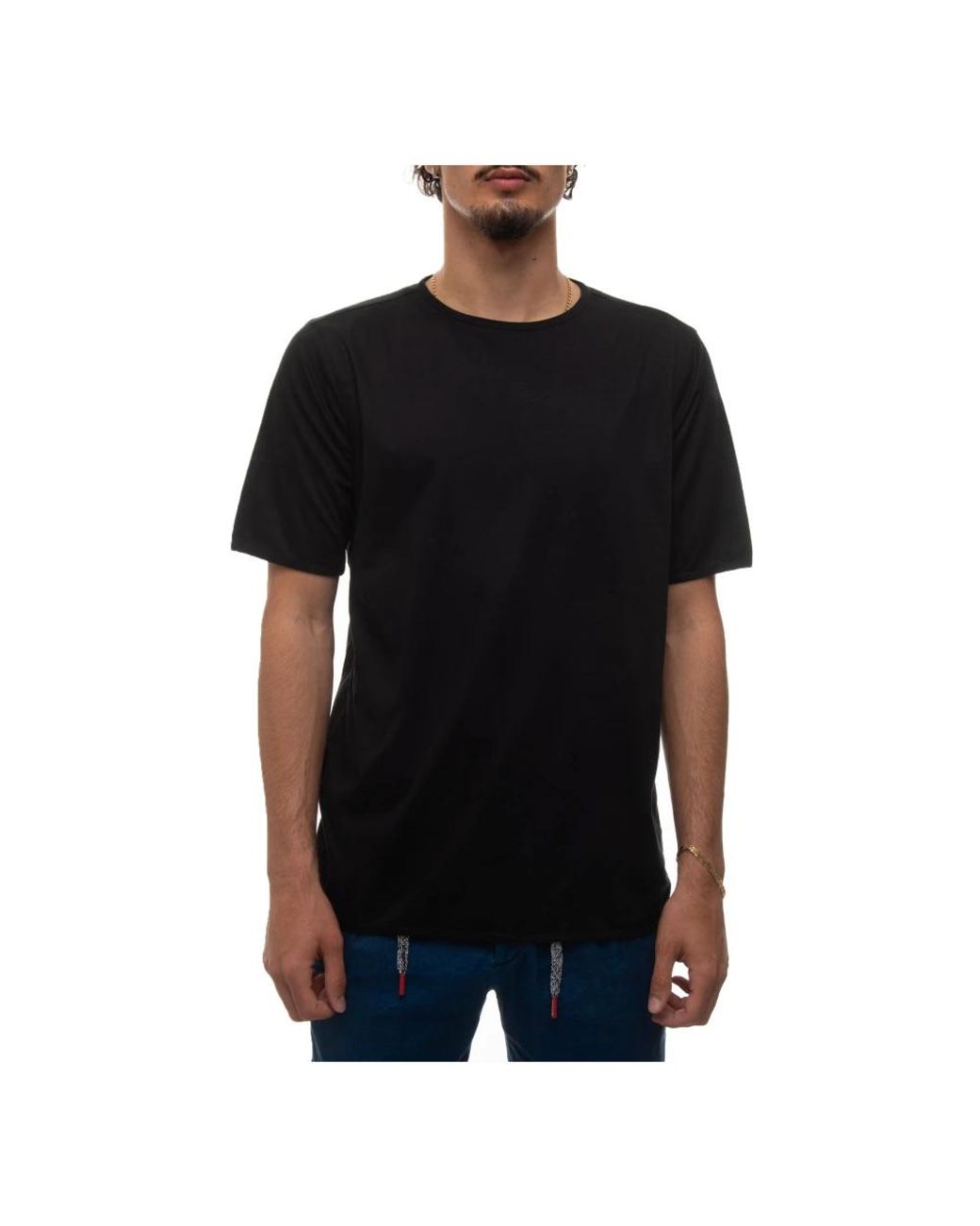 Kiton Tops ,Zwart ,Katoen Klassiek Katoenen T-Shirt in het Black voor heren