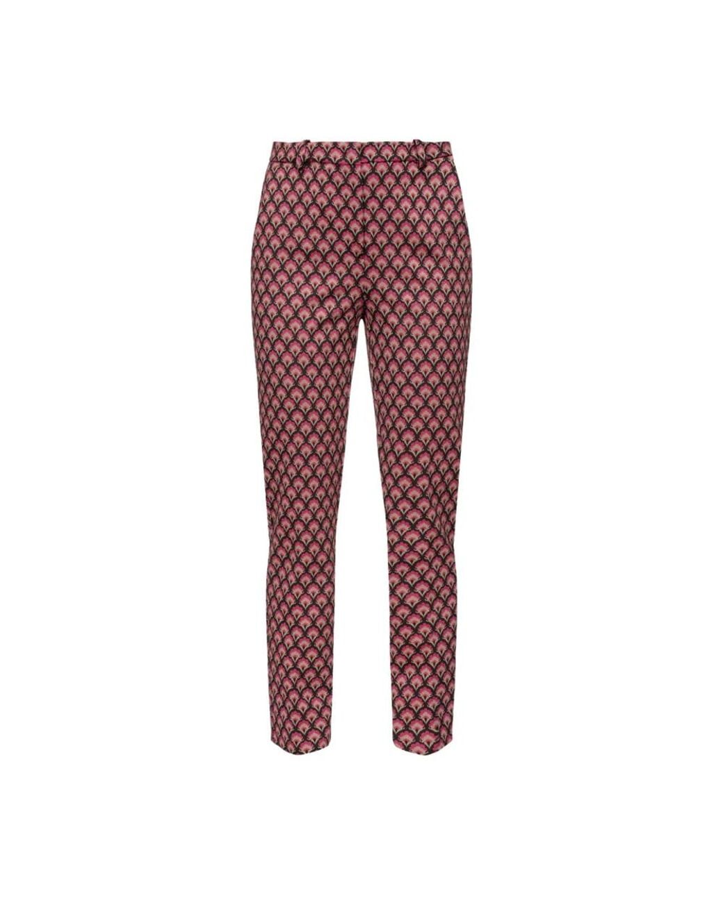 Pinko Red Cropped Trousers
