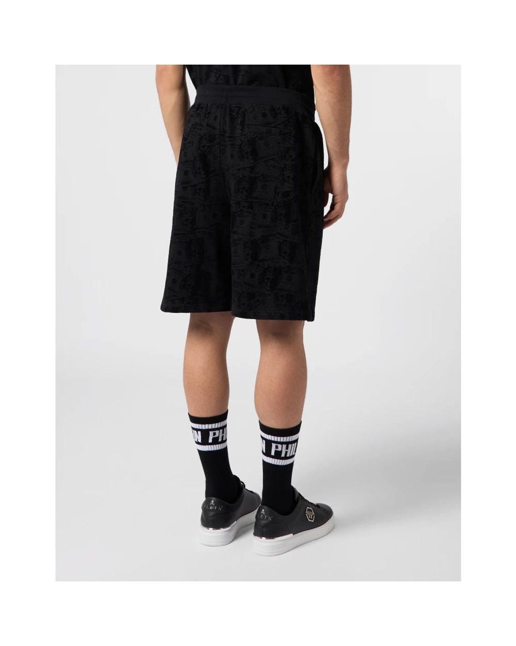 Philipp Plein Black Casual Shorts for men