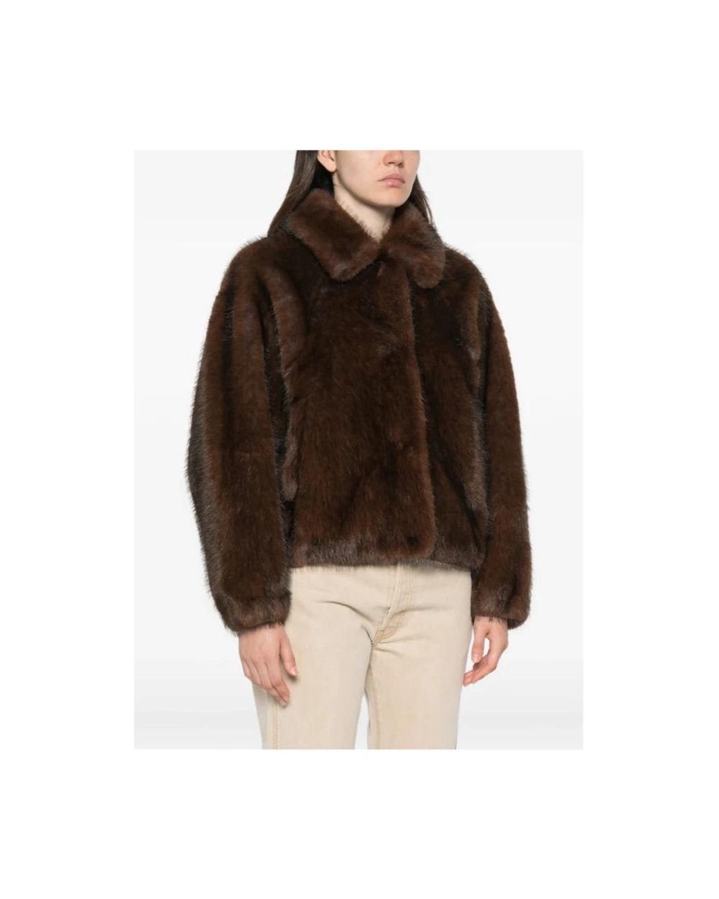 VALENTINI 1972 Brown Faux Fur & Shearling Jackets