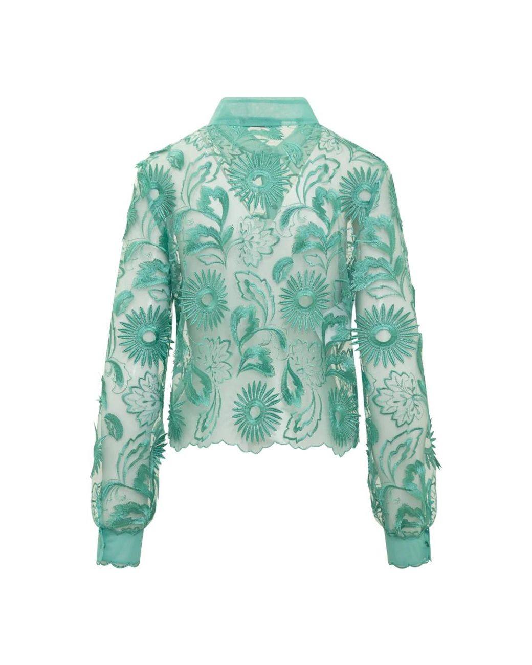Alberta Ferretti Green Shirts